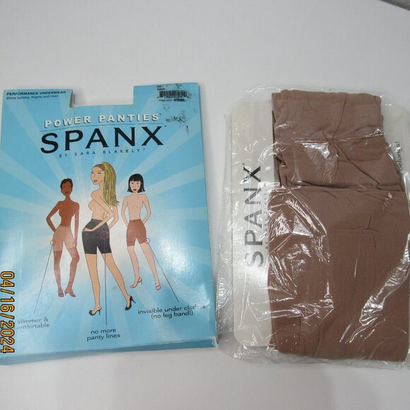 New SPANX BY SARA BLAKELY Power Panties Underwear Hosiery shaper Bare size F - Picture 1 of 11